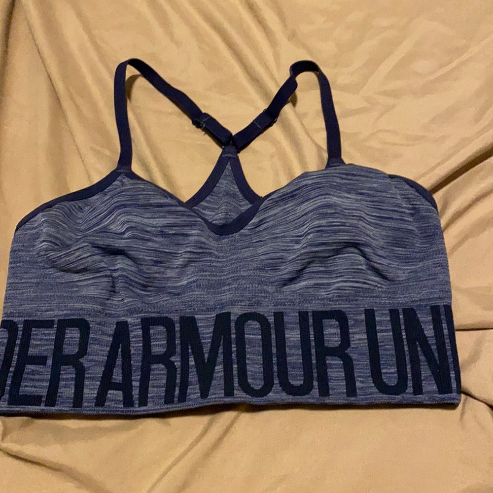 Blue Under Armour Sports Bra Size Small